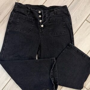 Stylish Black Flare Jeans for Women
